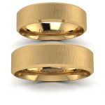 Klasyczna elegancja - Obrączki ślubne z żółtego złota, 6mm, mat