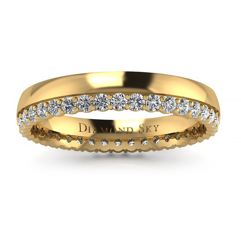 Diamentowe szczęście – Obrączka ślubna z diamentami